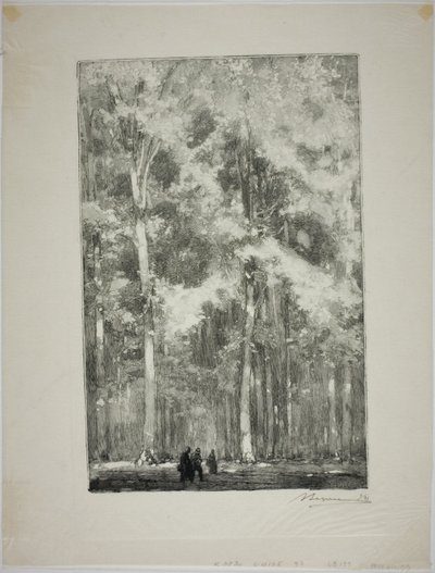 Mañana, Cruce de los Fuertes de Marlotte de Louis Auguste Lepère