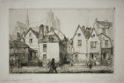 Casas antiguas, Amiens de Louis Auguste Lepère
