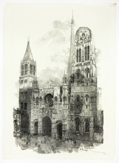 Catedral de Ruán de Louis Auguste Lepère