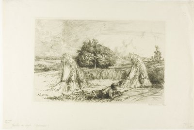 Gavillas de centeno de Louis Auguste Lepère