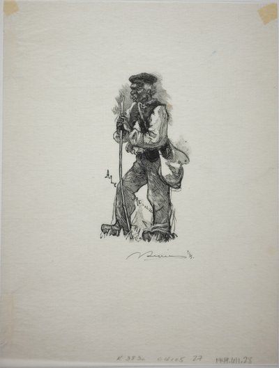 Cazador de serpientes de Louis Auguste Lepère