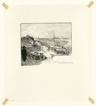 El Amanecer, lámina catorce de Le Long de la Seine et des Boulevards de Louis Auguste Lepère