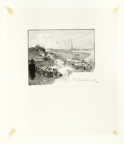 El Amanecer, lámina catorce de Le Long de la Seine et des Boulevards de Louis Auguste Lepère