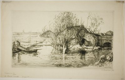 La casucha inundada de Louis Auguste Lepère