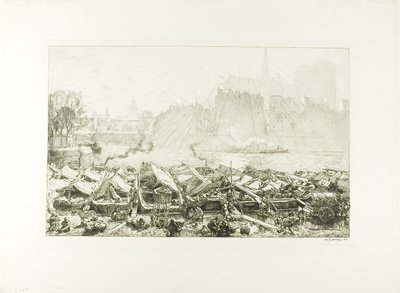 El gran mercado de la manzana de Louis Auguste Lepère