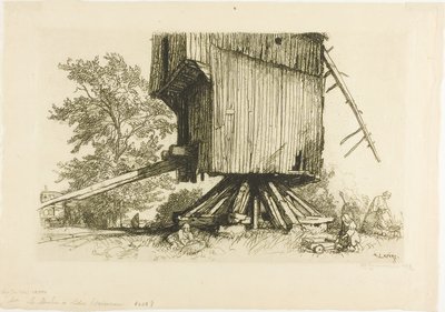 El molino de viento de Lidor de Louis Auguste Lepère