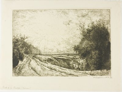 El camino a Houssoye de Louis Auguste Lepère