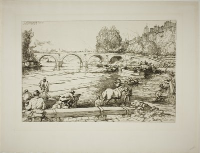 El abrevadero del Puente María de Louis Auguste Lepère