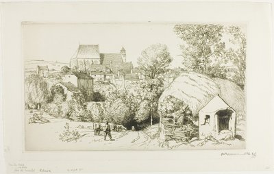 Vista de Verdelot de Louis Auguste Lepère