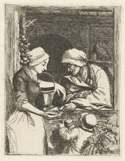 vendedor de verduras de Louis Bernard Coclers