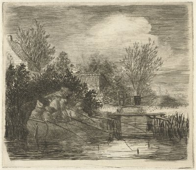 Pescadores junto a un río de Louis Bernard Coclers