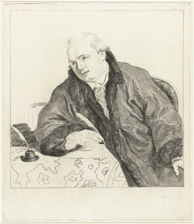 Retrato del compositor y grabador Johan Antoni Kauclitz Colizzi de Louis Bernard Coclers