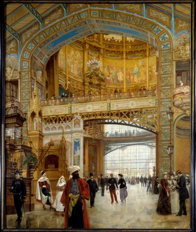 El domo central en la exposición universal de 1889 en París de Louis Beroud
