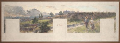 Boceto del ayuntamiento de Bagnolet: Vistas de los alrededores de Bagnolet. L
