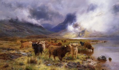 A través de Glencoe camino al Tay, 1899 de Louis Bosworth Hurt