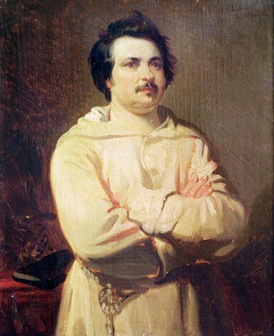 Honoré de Balzac en su Hábito de Monje, 1829 de Louis Boulanger