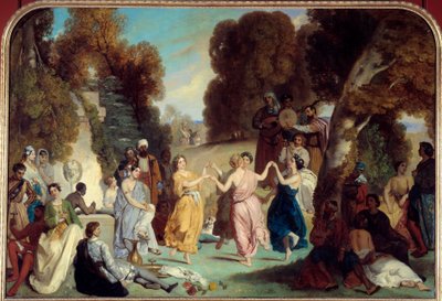 La danza de las Musas (1851) de Louis Boulanger