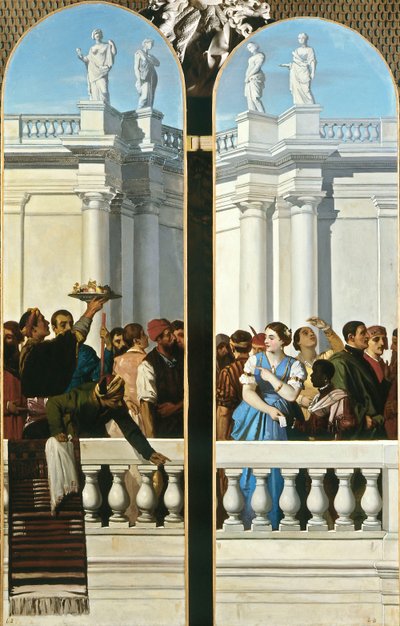 Festín de estilo veneciano, panel derecho de Louis Boulanger