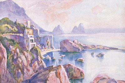 La isla de Capri, de Hutchinsons Picturesque Europe publicado por Hutchinson & Son, c.1930 de Louis Burleigh Bruhl