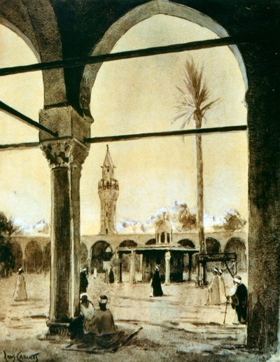 Mezquita, El Cairo, Egipto, 1928 de Louis Cabanes