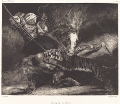 Ataque del tigre de Louis Candide Boulanger