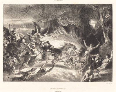 Caza infernal de Louis Candide Boulanger