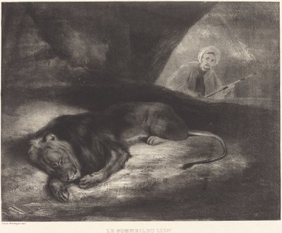 El sueño del león de Louis Candide Boulanger