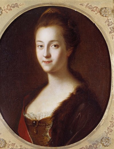 Retrato de Catalina II (1729-1796), Emperatriz de Rusia de Louis Caravaque
