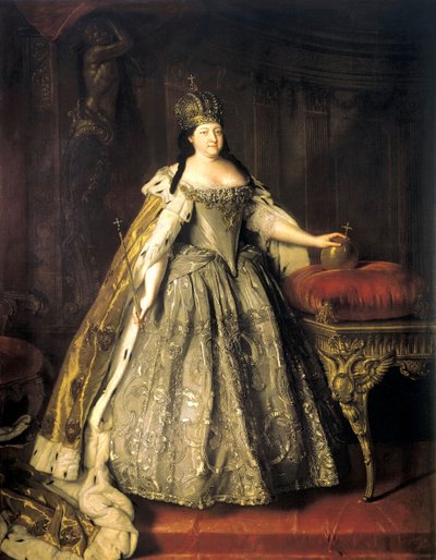 Retrato de la emperatriz Anna Ioannovna, 1693-1740, 1730 de Louis Caravaque