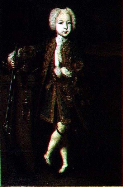 Retrato de un Niño con un Fusil de Louis Caravaque