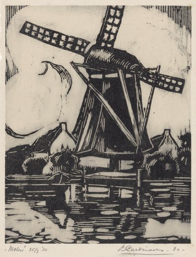 Molen (título original del objeto) de Louis Cardinaals (signed by artist)