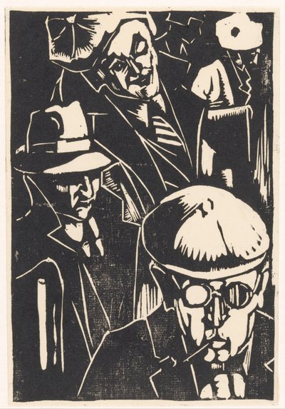 Voorbijgangers (título original del objeto) de Louis Cardinaals (signed by artist)