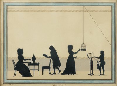 Familia Mozart, c. 1763 de Louis Carrogis dit Carmontelle