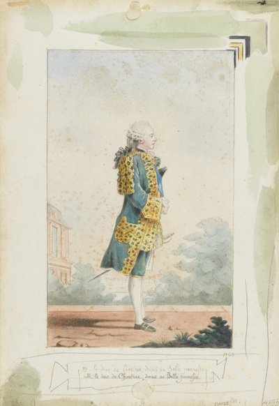 Luis Felipe II, Duque de Chartres 1747-1793, 1760 de Louis Carrogis dit Carmontelle