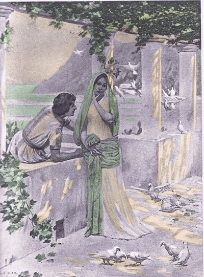Restituta, ilustración del Decamerón de Boccaccio publicado por Navarre Society 1930