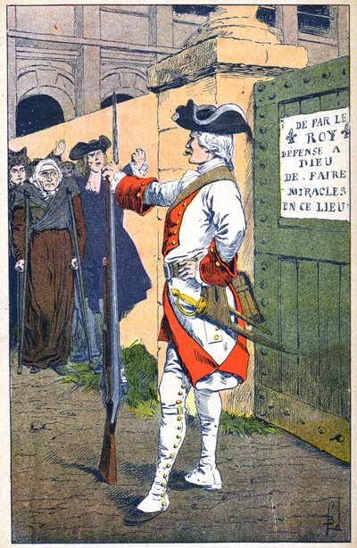 Cierre del Cementerio de Saint Medard en París 1732 de Louis Charles Bombled