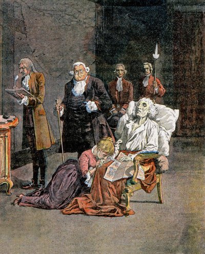 Muerte de Dupleix de Louis Charles Bombled