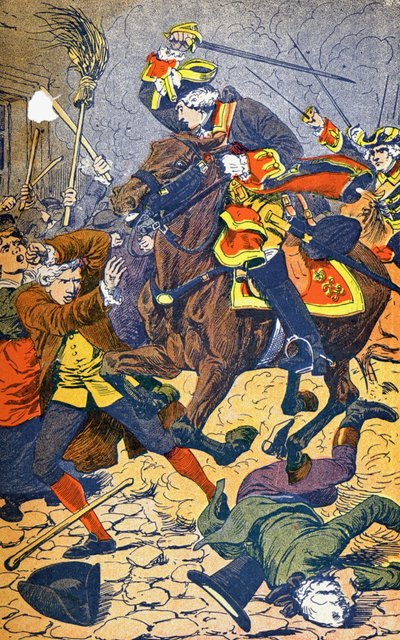 Emigrantes en París en 1789 de Louis Charles Bombled
