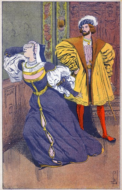 Francisco I y Margarita de Angulema de Louis Charles Bombled
