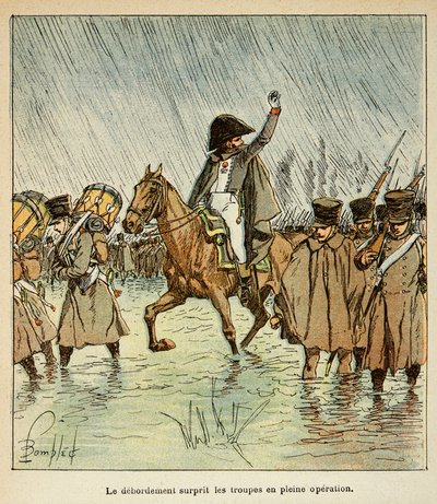 Ilustración de Bombled Louis (1862-1927) del libro “El Memorial de Santa Helena” de Conde Emmanuel de Las Cases (1766-1842): El ejército imperial en 1813, Colección privada de Louis Charles Bombled