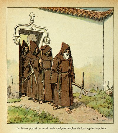 Ilustración de Louis Bombled del libro “El Memorial de Santa Helena” de Emmanuel de Las Cases: Trapenses de Louis Charles Bombled