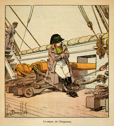 El emperador Napoleón a bordo del Northumberland en 1815, de la colección privada de Louis Charles Bombled