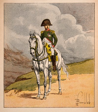 Retrato ecuestre del emperador Napoleón I, del libro 