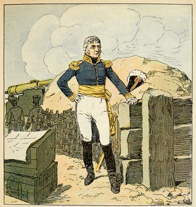 Ilustración de Louis Bombled del libro “El Memorial de Santa Helena” de Emmanuel de Las Cases: Retrato del mariscal François Joseph Lefebvre, Duque de Dantzig de Louis Charles Bombled