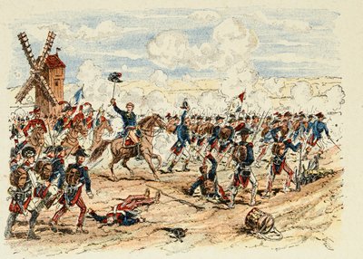 Ilustración del libro “Los héroes del siglo”, relatos anecdóticos de Dick de Lonlay e ilustrados por Louis Bombled (1862-1927) de Louis Charles Bombled