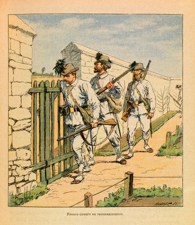 El ejército del Este (Guerra Franco-Alemana; campaña de 1870-1871): Francotiradores en reconocimiento de Louis Charles Bombled