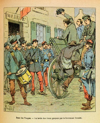 El ejército del Este: En los Vosgos, el ascenso de los viejos chicos por el teniente Coumes siguiendo las órdenes del gobierno de Tours de Louis Charles Bombled