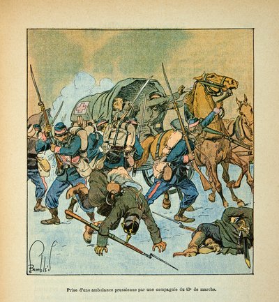 El ejército del Loira: Toma de una ambulancia prusiana por una compañía del 43.º de marcha de Louis Charles Bombled