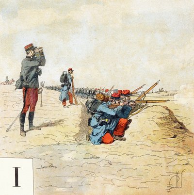 Letra I: Infantería, "Seré soldado" - Alfabeto militar de Louis Charles Bombled