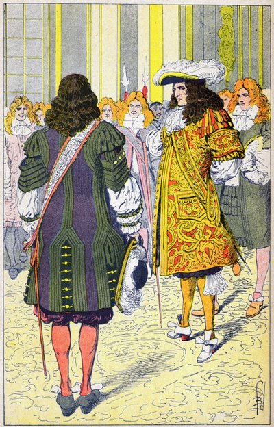 Luis XIV y el embajador de Holanda de Louis Charles Bombled